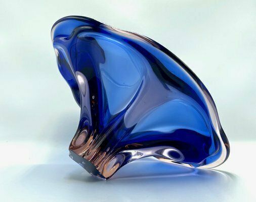 Art Glass Bowl Attributed To Josef Hospodka For Chribska Sklarna, 1960s photo Home Decor