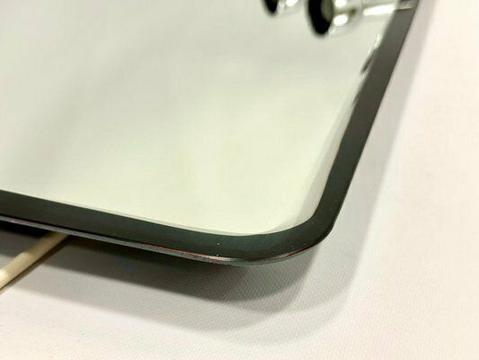 Bauhaus Style Bathroom Mirror With Chromed Lamps, 1970s photo for sale