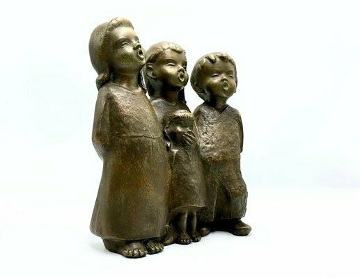 Vintage Handmade Achatit Sculpture In Stoneware, 1970s photo for sale