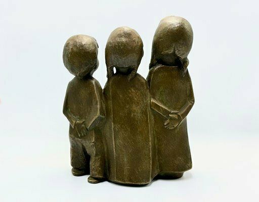 Vintage Handmade Achatit Sculpture In Stoneware, 1970s photo Art