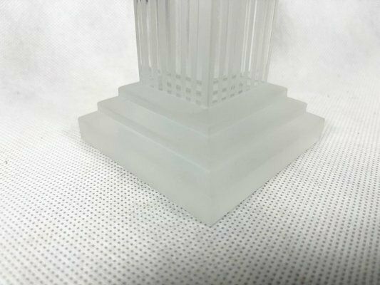 Crystal Cool Candleholder From Jihlava Sklarny Bohemia, Czech Republic photo vintage