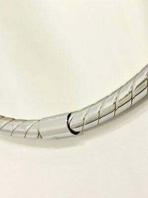Mid Century German Chromed Round Wall Mirror From Planilux, 1971 photo 164.0