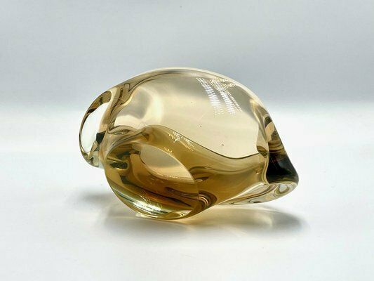 Art Glass Ashtray Attributed To Jaroslav Beránek For Skrdlovice, 1960s photo Home Decor
