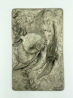 Tin Wall Relief From Volkskunst Rottal Inn, 1970s