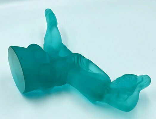 Czech Glass Bad Attendant Sculpture By Vally Wiesenthier For Desna, 1980s photo vinterior
