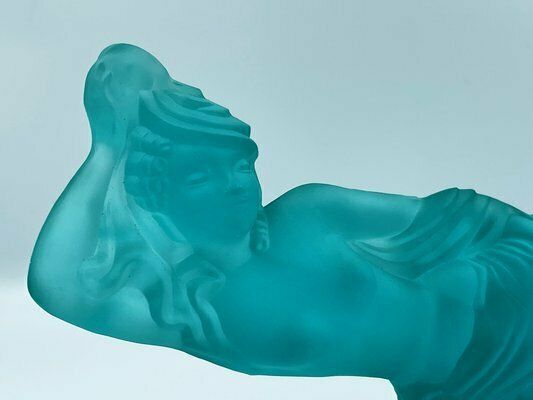 Czech Glass Bad Attendant Sculpture By Vally Wiesenthier For Desna, 1980s photo vintage