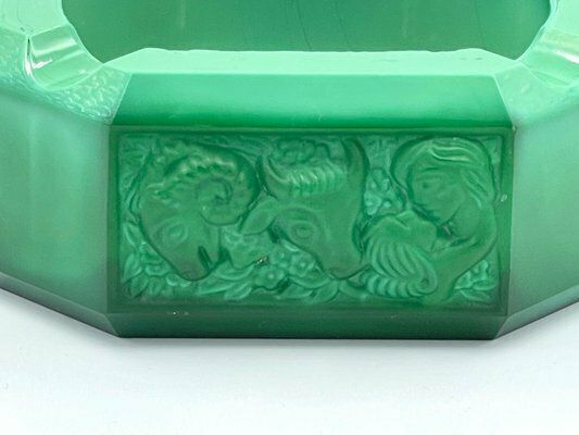 photo furniture Zodiac Malachite Ashtray By Curt Schlevogt, Czechoslovakia, 1930s