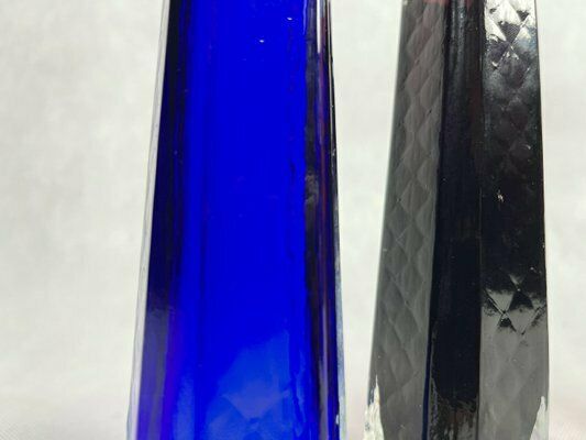 248.0 Sommerso Glass Vases From Veb Kunstglas Wasungen, 1970s, Set Of 4 photo