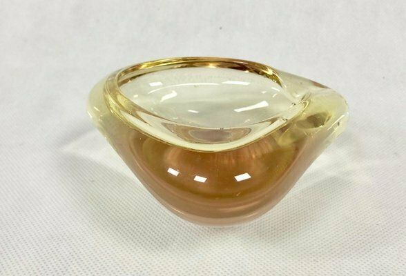 Art Glass Ashtray By Miloslav Klinger For železný Brod, 1960s photo Home Decor