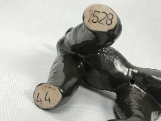 photo for sale Ceramic Poodle Figurine From Znojmo, 1960s