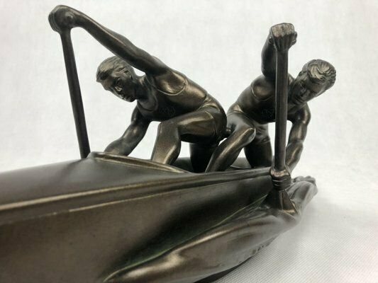 Jihokera, Sculpture Of Two Rowers, Czechoslovakia, 1960s photo buy