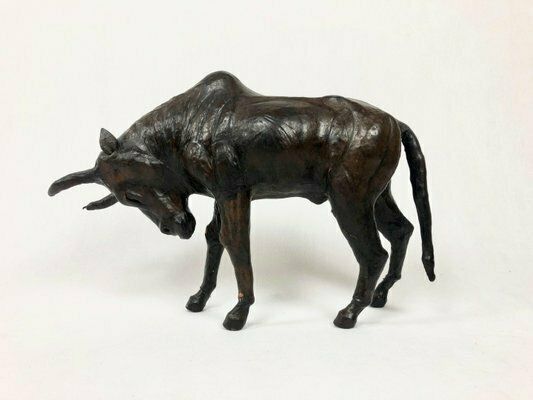 photo furniture Vintage Papier Mâché Buffalo Figure, 1970s