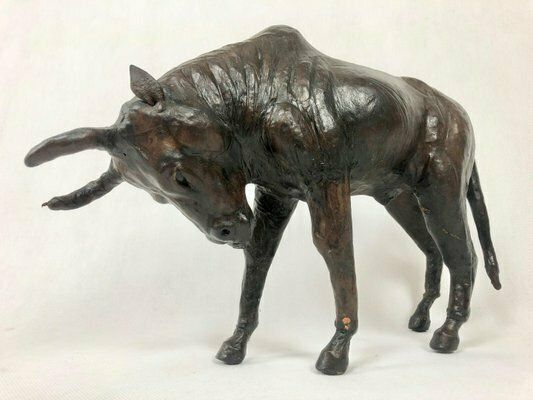 photo buy Vintage Papier Mâché Buffalo Figure, 1970s