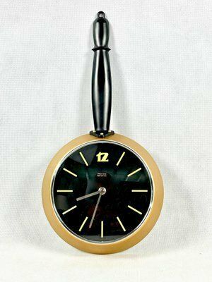 Vintage Polish Frying Pen Wall Clock From Predom Metron, 1975 photo Home Decor