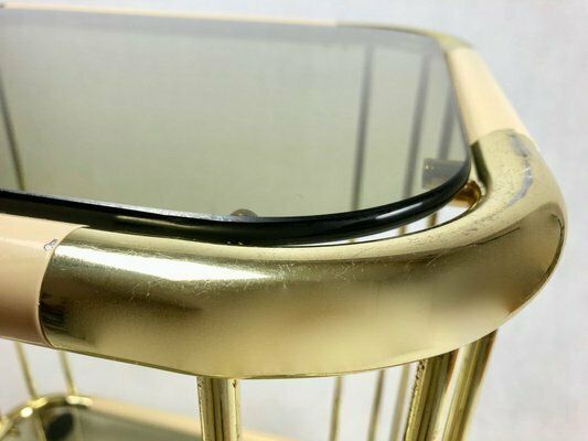 Mid Century Italian Brass Trolley Bar, 1960s photo 378.0