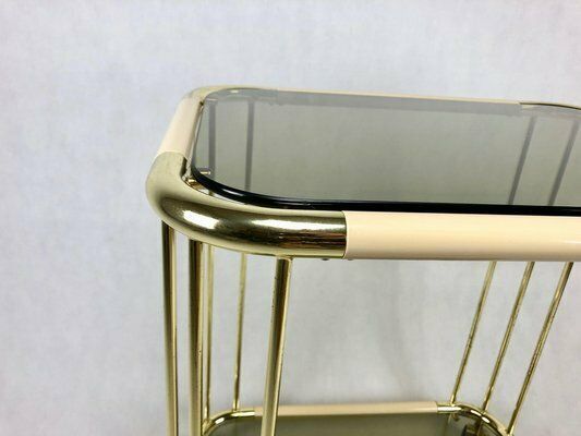 photo for sale Mid Century Italian Brass Trolley Bar, 1960s