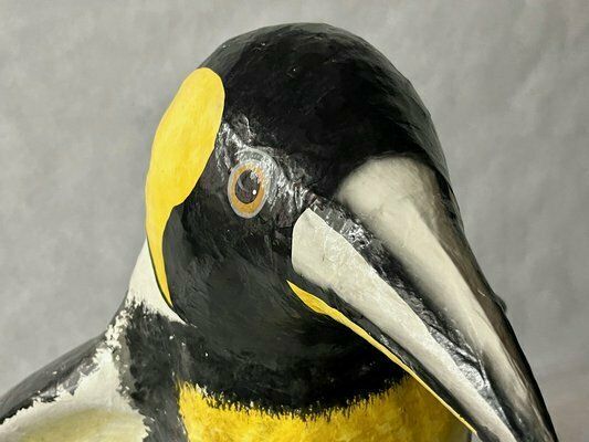 photo furniture Large Vintage Paper Mache Penguin Sculpture, 1970s