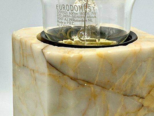 Art Deco Marble Table Lamps From Kámen Praha, 1930s, Set Of 2 photo 545.0
