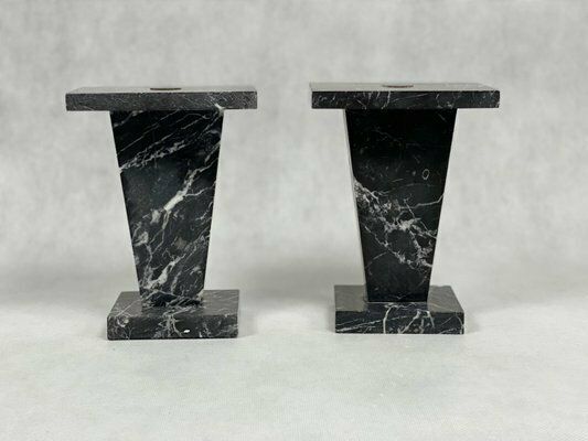 Art Deco Marble Mini Pedestals, 1930s, Set Of 2 photo furniture