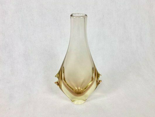 Bohemian Glass Vase Attributed To Miroslav Klinger For železný Brod, 1960s photo furniture
