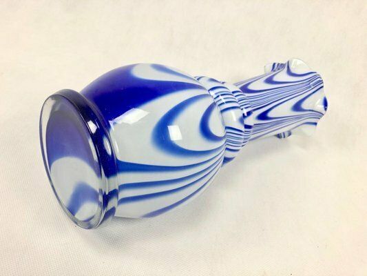 Vintage Murano Opaline Florence Vase Attributed To Carlo Moretti, 1970s photo 189.0