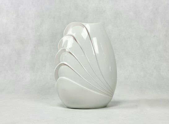 Mid Century Porcelain Vase By Helena Fish Vase For Seltmann Weiden, 1950s photo for sale