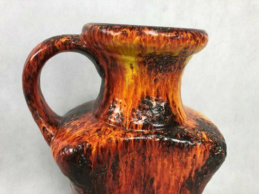 photo furniture Large Model 607/45 Fat Lava Ceramic Floor Vase From Dümler & Breiden, 1960s