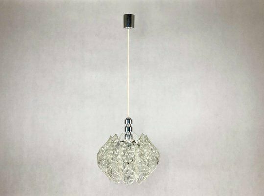 Space Age Acrylic Glass Pendant Lamp, 1960s photo for sale
