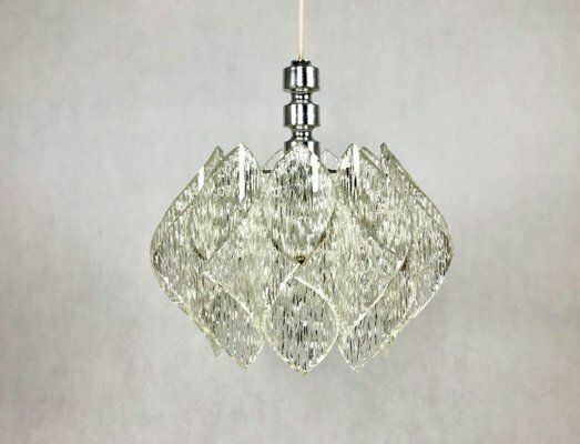 Space Age Acrylic Glass Pendant Lamp, 1960s photo Lighting