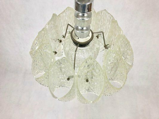 Space Age Acrylic Glass Pendant Lamp, 1960s photo vintage
