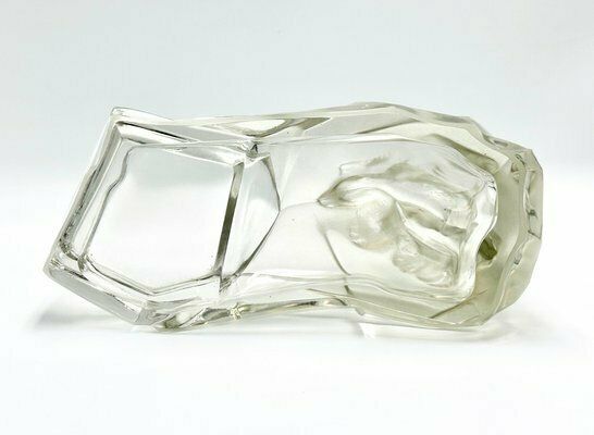 Art Deco Glass Polar Bear Ashtray Attributed To Karel Zentner For Glasswork Libochovice, 1930s photo 210.0