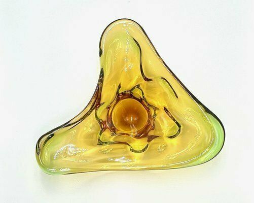 Art Glass Bowl Attributed To Frantisek Zemek For Sklana Mstisov, 1960s photo furniture