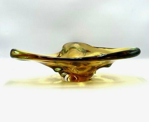 Art Glass Bowl Attributed To Frantisek Zemek For Sklana Mstisov, 1960s photo 248.0