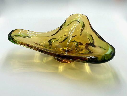 photo furniture Art Glass Bowl Attributed To Frantisek Zemek For Sklana Mstisov, 1960s
