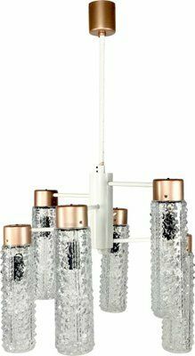 Mid Century Cascade Chandelier From Elektro Instala Jilove U Decina, 1970s