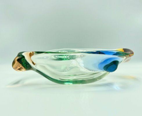 Art Glass Rhapsody Bowl Attributed To Frantisek Zemek For Sklarna Mstisov, 1960s photo Home Decor