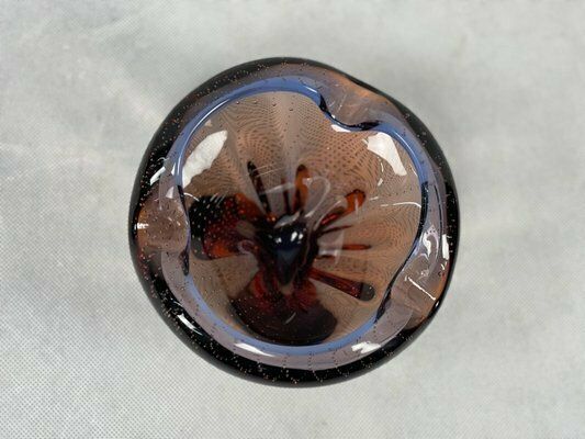 Art Buble Murano Glass Ashtray From Made Murano Glass, 1960s photo vintage