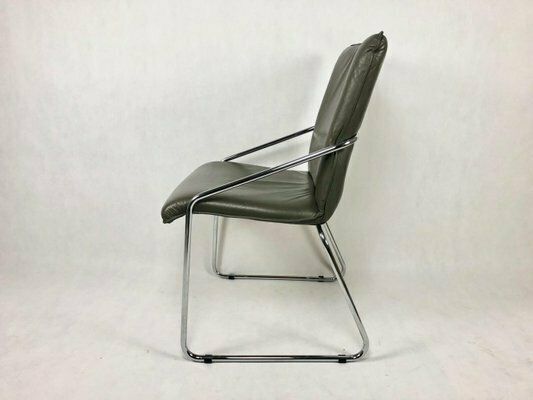 Mid Century Tubular Steel Office Chair, 1960s, Set Of 3 photo Furniture