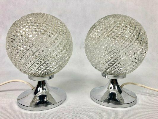 Table Lamps With Tulip Bases From Otto Leuchten, 1970s, Set Of 2 photo vinterior
