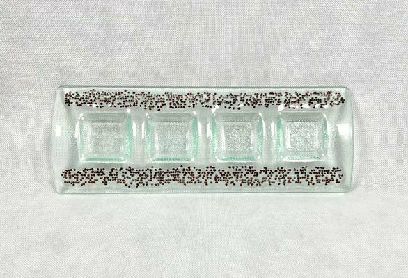 Candleholder With Bohemian Pomegranate Attributed To Sklarna Turnov photo 113.0