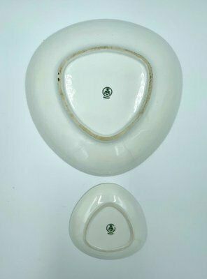 New Look Porcelain Plates From Metzler & Ortloff, Germany, 1960s, Set Of 2 photo for sale
