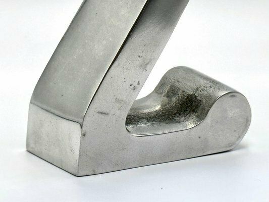 photo furniture Vintage Brushed Aluminium Standing Z Letter, 1970s