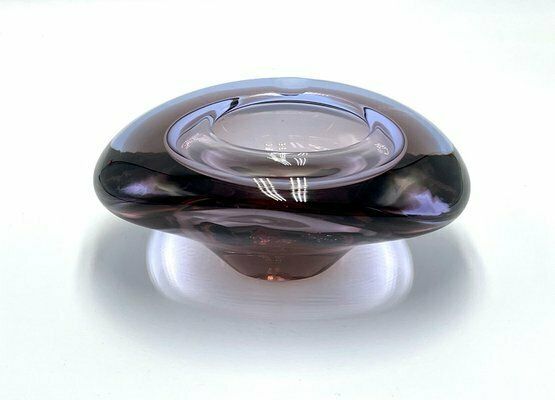 Art Glass Ashtray Attributed To Miloslav Klinger For železný Brod, 1960s photo furniture