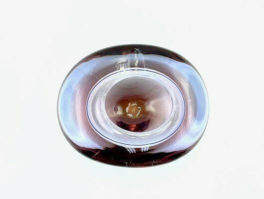 Art Glass Ashtray Attributed To Miloslav Klinger For železný Brod, 1960s photo for sale