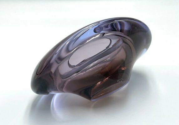 Art Glass Ashtray Attributed To Miloslav Klinger For železný Brod, 1960s photo 210.0