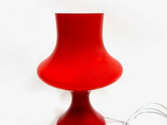 Mid Century Glass And Copper Table Lamp Attributed To Stepan Tabera For Opp Jihlava, 1970s photo Lighting