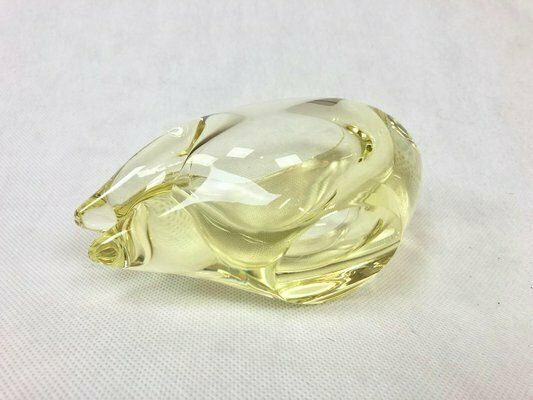 Art Glass Ashtray By Miloslav Klinger For železný Brod, 1960s photo vinterior