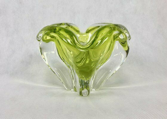 Art Glass Ashtray By Josef Hospodka For Chribska Sklarna, 1960s photo for sale