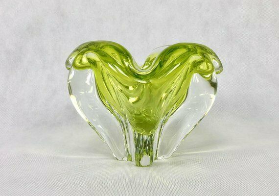 Art Glass Ashtray By Josef Hospodka For Chribska Sklarna, 1960s photo buy