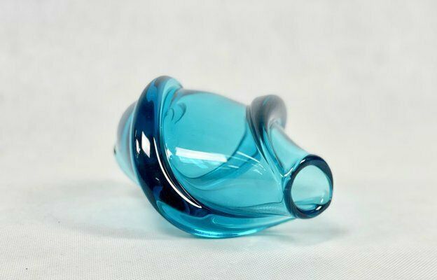 Art Glass Vas Attributed To Frantisek Zemek For železny Brod, 1950s photo buy